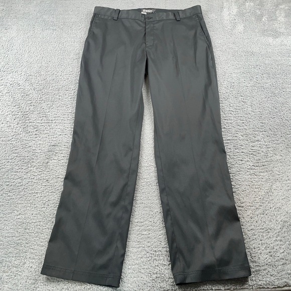 Nike Golf Pants Mens 34x30 Black Dri-Fit Tour Performance Chino Flat Front - Picture 2 of 11